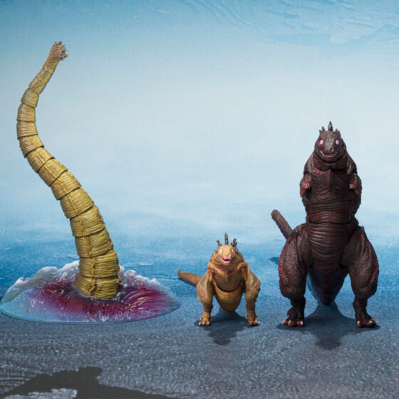 S.H.MonsterArts Godzilla (2016) The Second form & Third & Giant Unknown Creature Set