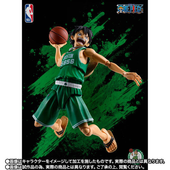 S.H.Figuarts ONE PIECE x NBA Monkey D. Luffy -BOSTON CELTICS ver.- Action Figure