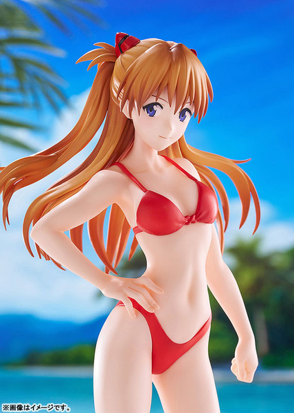 POP UP PARADE BEACH QUEENS Asuka Shikinami Langley (Bikini Style) L Size (Rebuild of Evangelion) Complete Figure