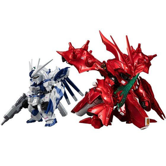 FW GUNDAM CONVERGE:CORE Hi-V Nu Gundam & Nightingale (Metallic ver