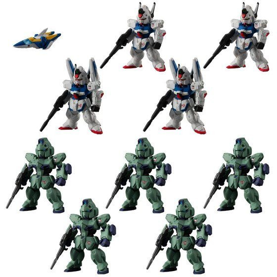 FW GUNDAM CONVERGE:CORE Mobile Suit V Gundam Shrike Team Set PVC