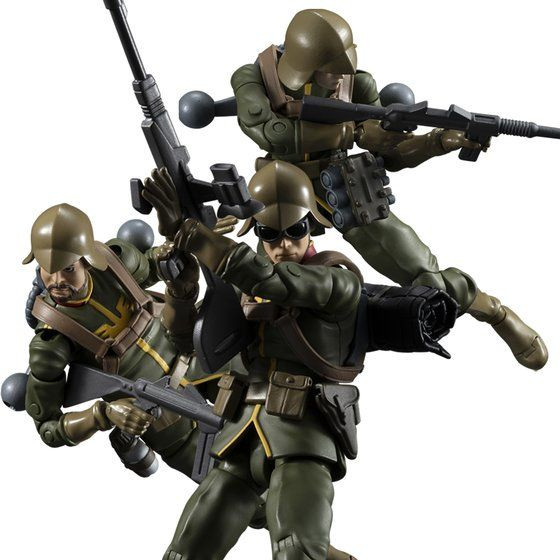 G.M.G. Mobile Suit Gundam Zeon Soldier (Set of 3) 1/18 Action