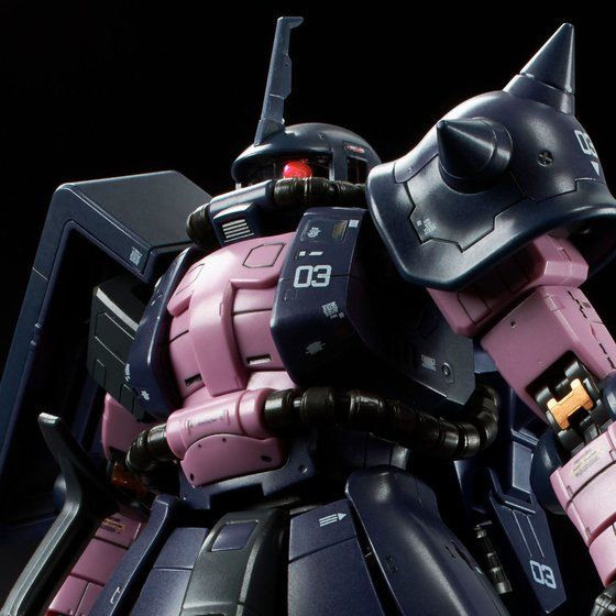 RG 1/144 MS-06R-1A Black Tri-Stars Zaku II Plastic Model