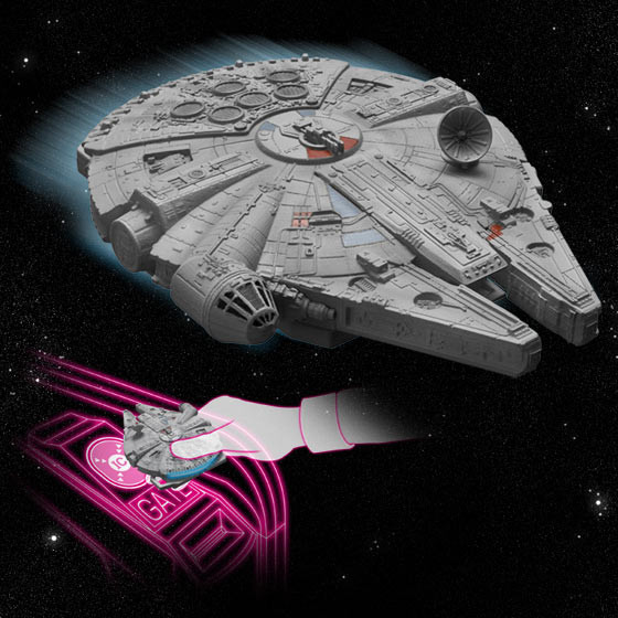 BANDAI Premium CRAZY CASE TOUCH MILLENNIUM FALCON Japan