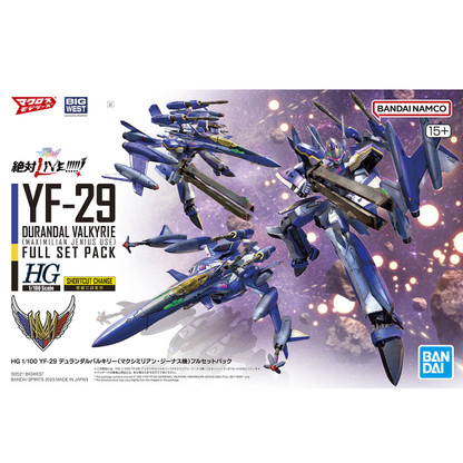 HG 1/100 YF-29 Durandal Valkyrie (Maximilian Jenius Custom) Full