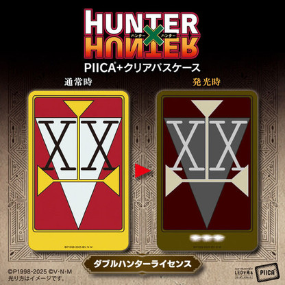 HUNTER x HUNTER PIICA + Clear Pass Case Double Hunter License