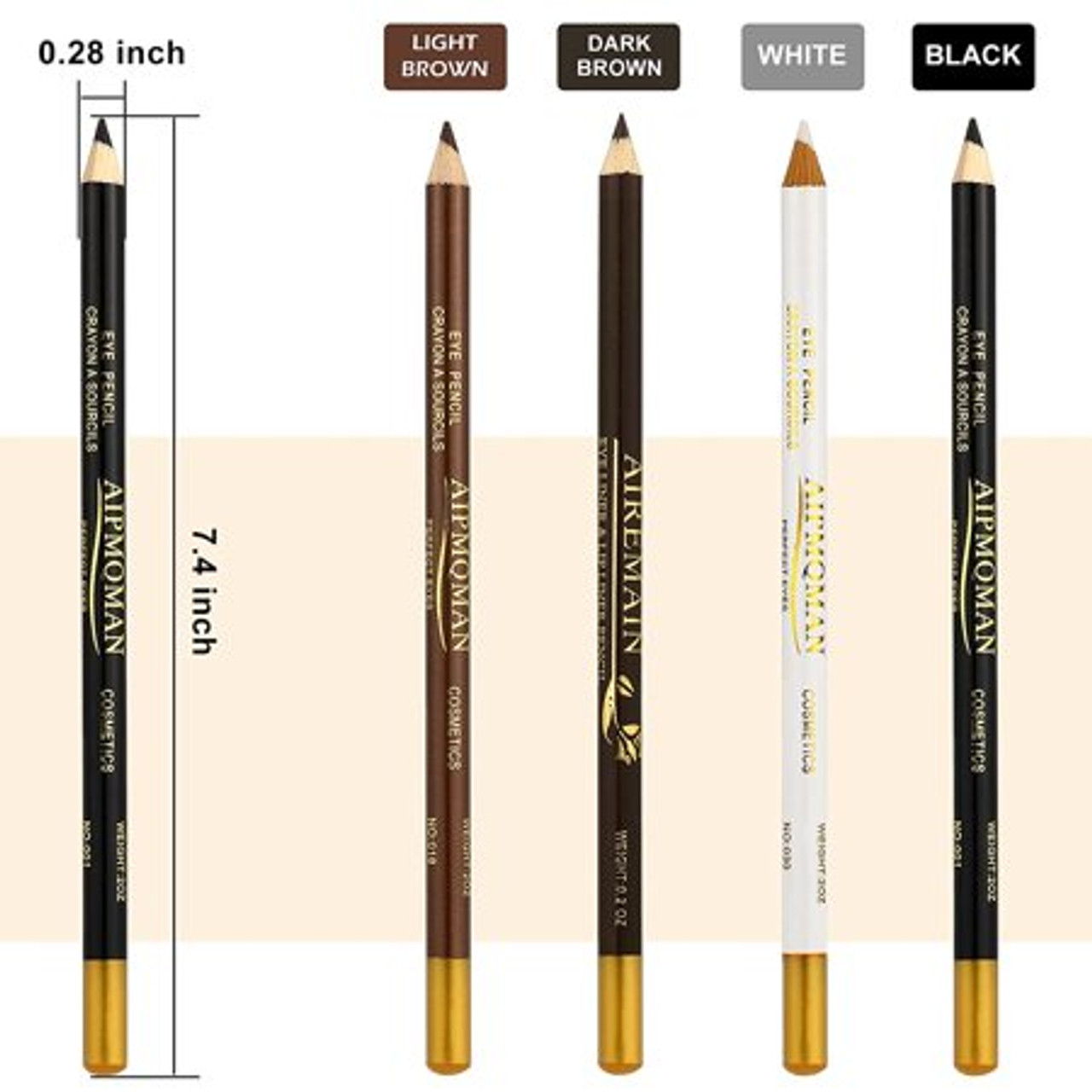 L3VEL3 Liner Pencils Black - 6 PC