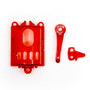 Neon Red Clipper Accessories (Lever, Switch, Motor Cover)