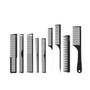 L3VEL3 Hair Comb Set With Pouch - 9 Pc