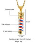 Barber Pole Gold Necklace