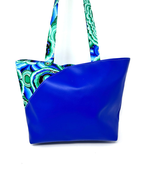 Candice Over the Shoulder Handbag Blue Geo