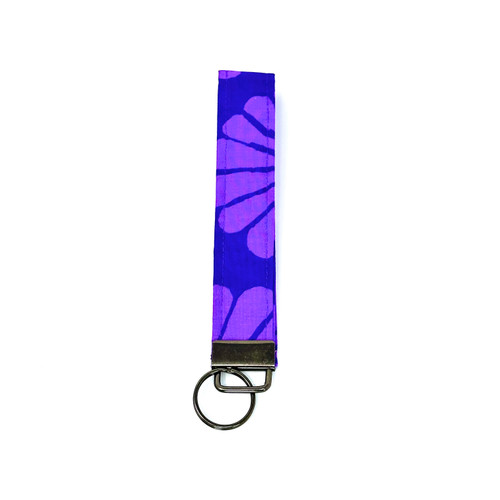 Purple Flower Wristlet