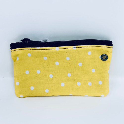 Yellow Polka Dots Card Pouch