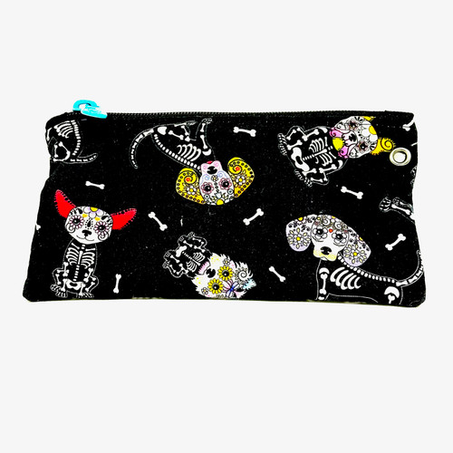 Skeleton Dog Credit Card Pouch