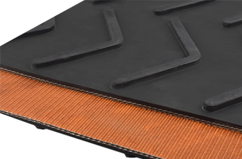 2-ply bare bottom chevron belting image