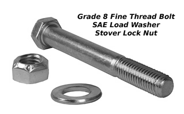 5/8" x 3.5" Bolt : Includes Nut & Washer