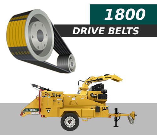 Vermeer BC1800(XL) Drive Belts