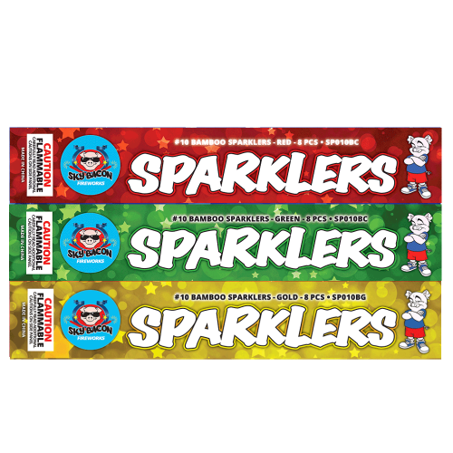 #10 Bamboo Sparklers - Color (Pack)