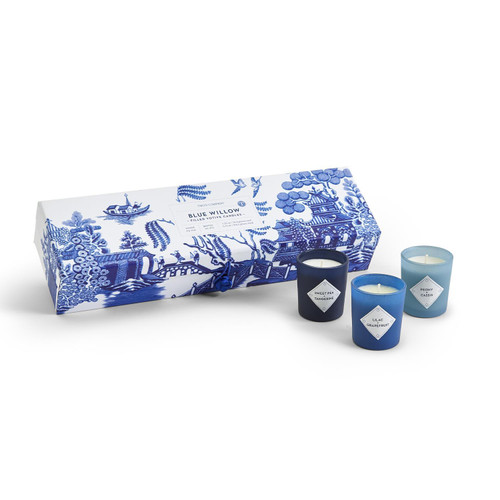 Blue Willow Candle Set of 5