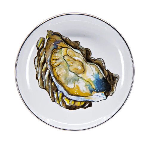Enamelware Oyster Bread Plate