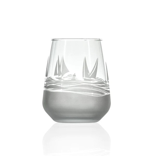 Sailing Regatta Stemless Wine Glass