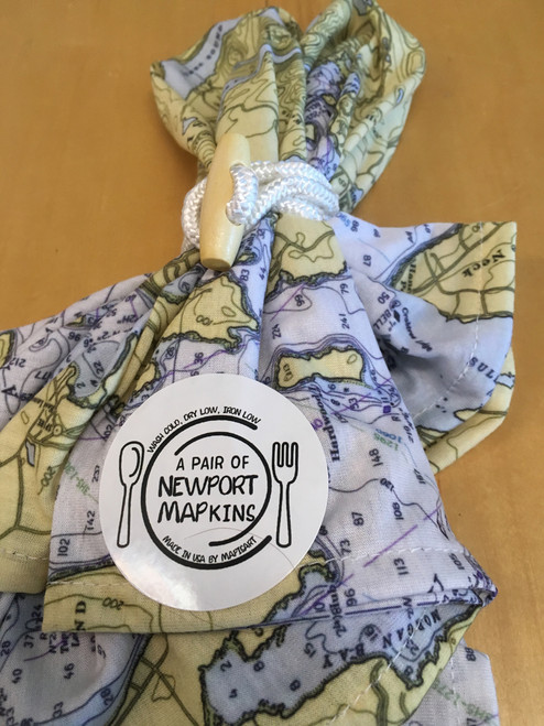 newport nautical cloth napkins mapkins
