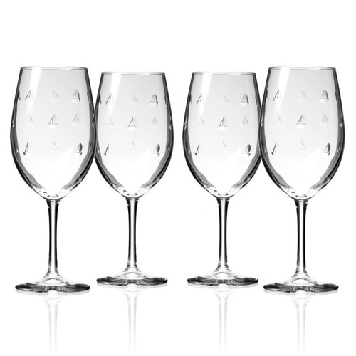 sailboat sailing wine glasses
