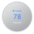 Nest Thermostat set to 78 degrees cooling
