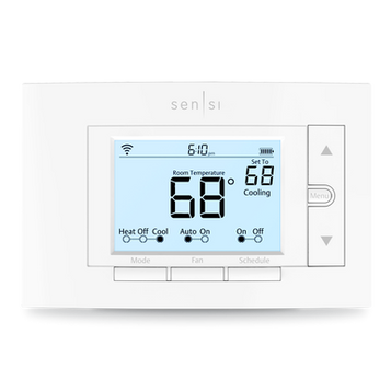 Emerson Sensi set to 68 degrees warming Emerson Sensi set to 68 degrees warming