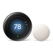 Nest Learning Thermostat Polished Obsidian with the nest sensor