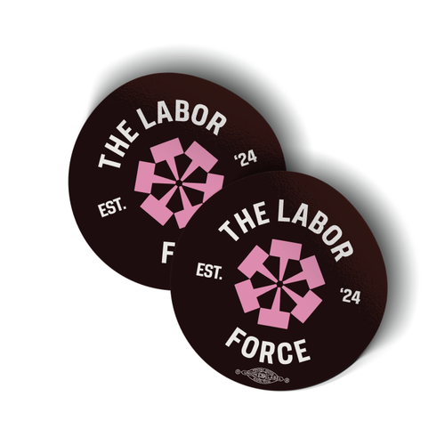 The Labor Force Logo (3" x 3" Vinyl Sticker -- Pack of Two!)