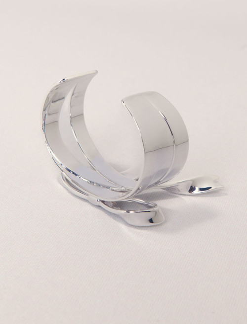 Silver bow cuff - Silver Silver bow cuff - Silver
