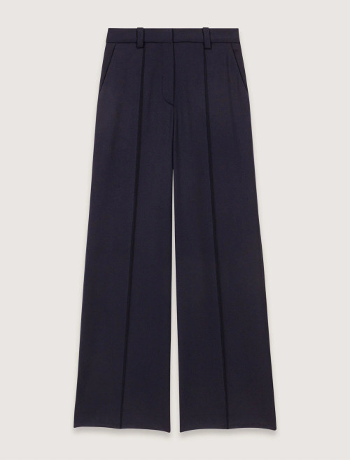 Suit trousers with pintucks - Navy