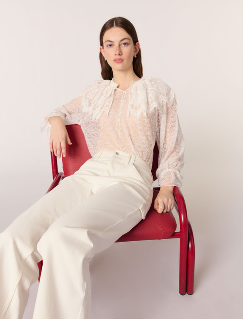 Carpenter cut jeans - White