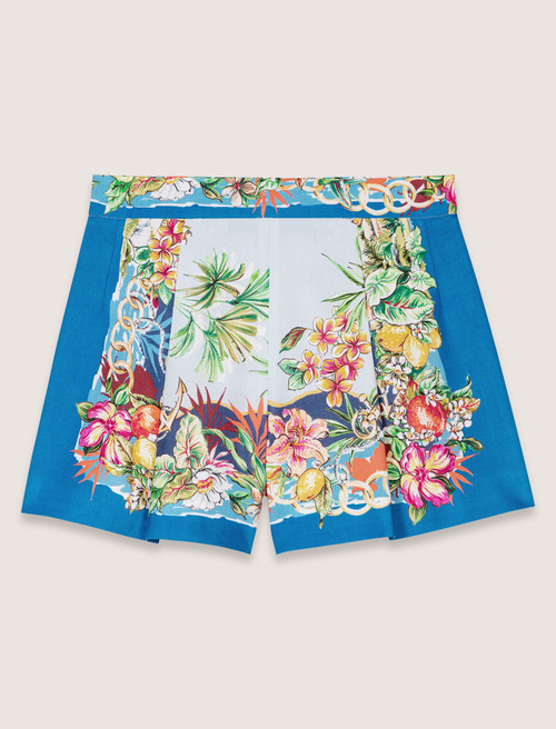 Patterned shorts - Blue