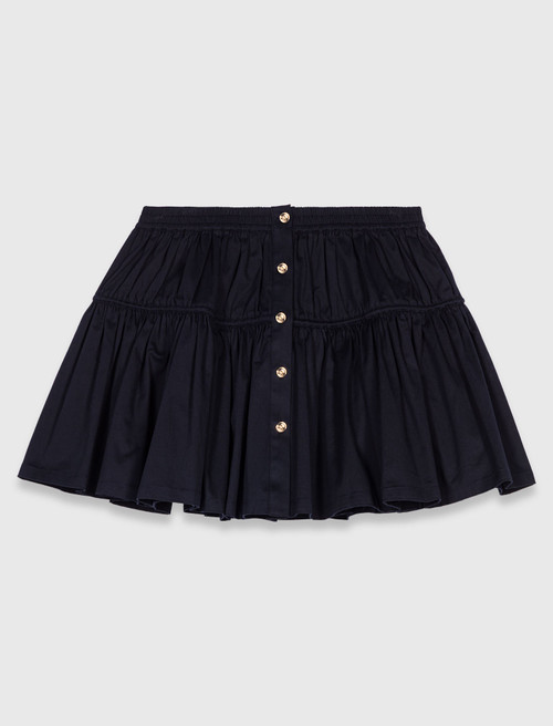 Short elasticated waist skirt - Navy