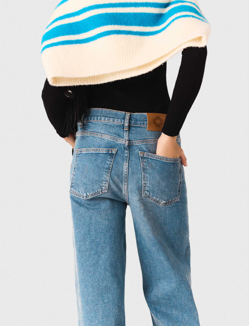 Flared jeans with chain - Blue