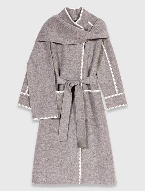 Long double faced coat - Grey