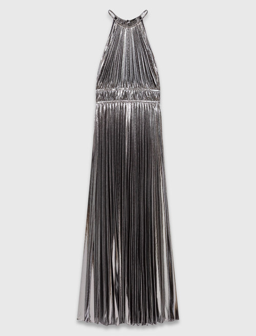 Pleated maxi dress - Silver