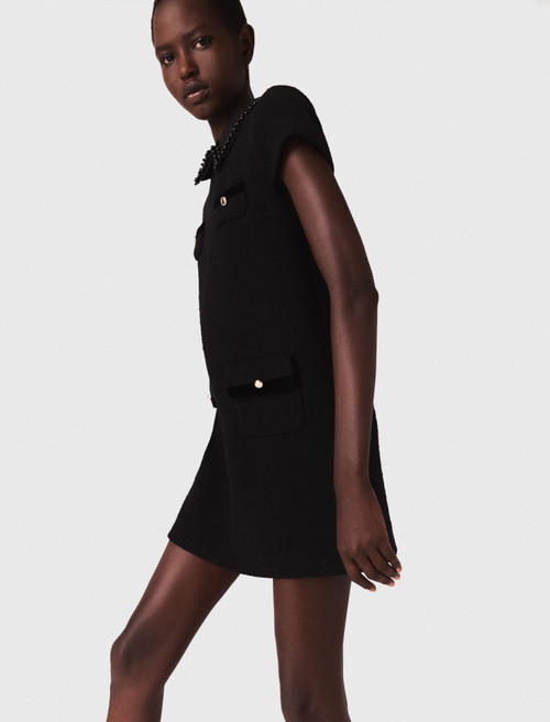 Short tweed dress - Black Short tweed dress - Black