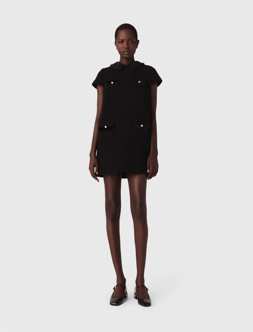 Short tweed dress - Black Short tweed dress - Black