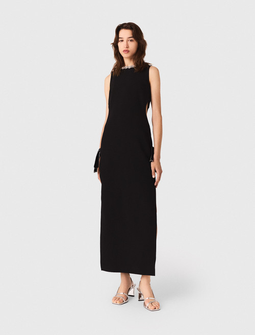 Jewel collar maxi dress - Black Jewel collar maxi dress - Black