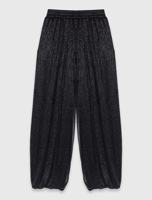 Metallic harem trousers - Black