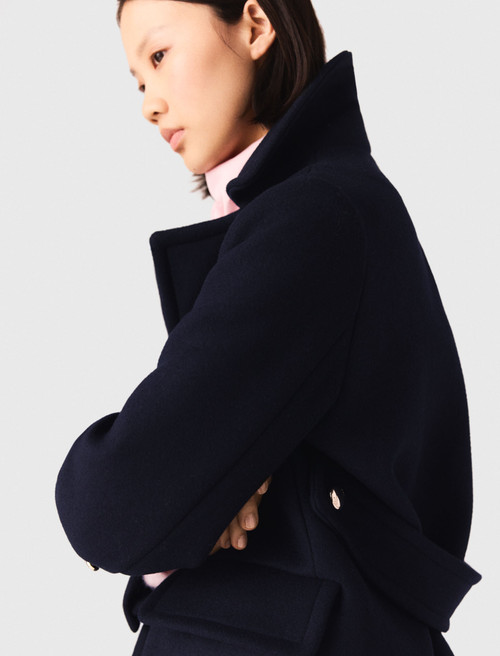 Wool blend coat - Navy