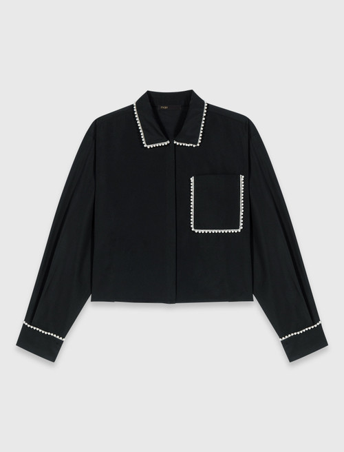 Taffeta shirt - Black