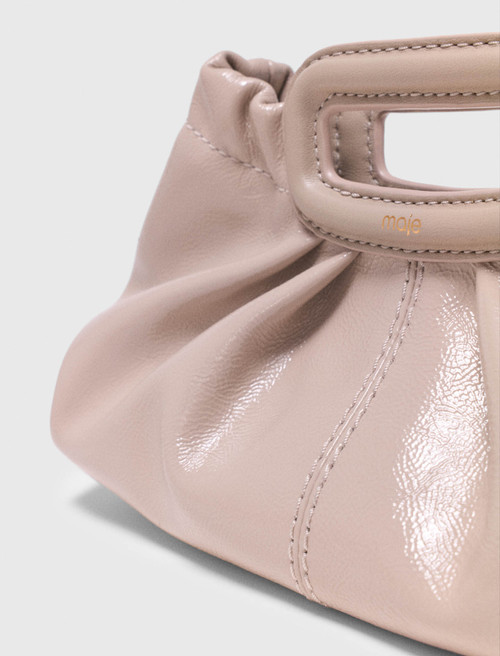 Mini naplak leather clutch - Beige