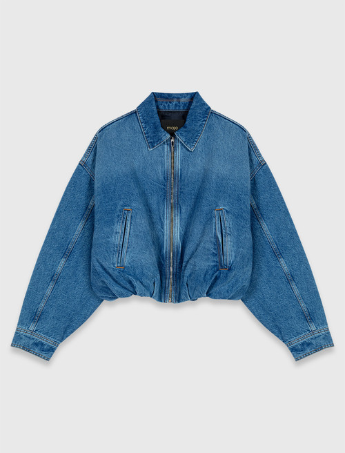Denim bomber jacket - Blue