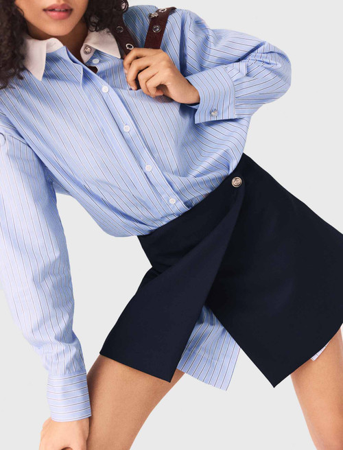 2 in 1 shirt dress - Blue