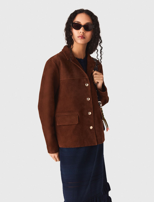 Suede jacket - Brown