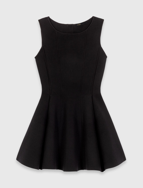 Skater dress with jewelled bows - Black